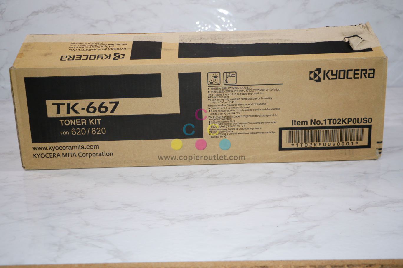 Open Box Genuine Kyocera TK-667 Black Toner Kit For 620 820 Same Day Shipping