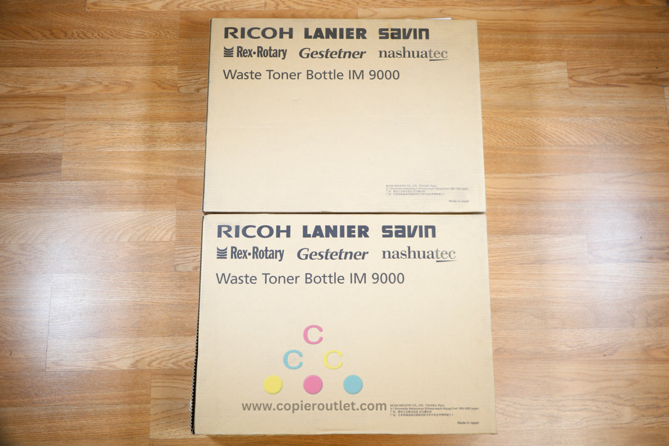 Lot of 2 Ricoh IM 9000 Waste Toner Bottles Ricoh IM 7000 IM 8000 IM 9000 418911!