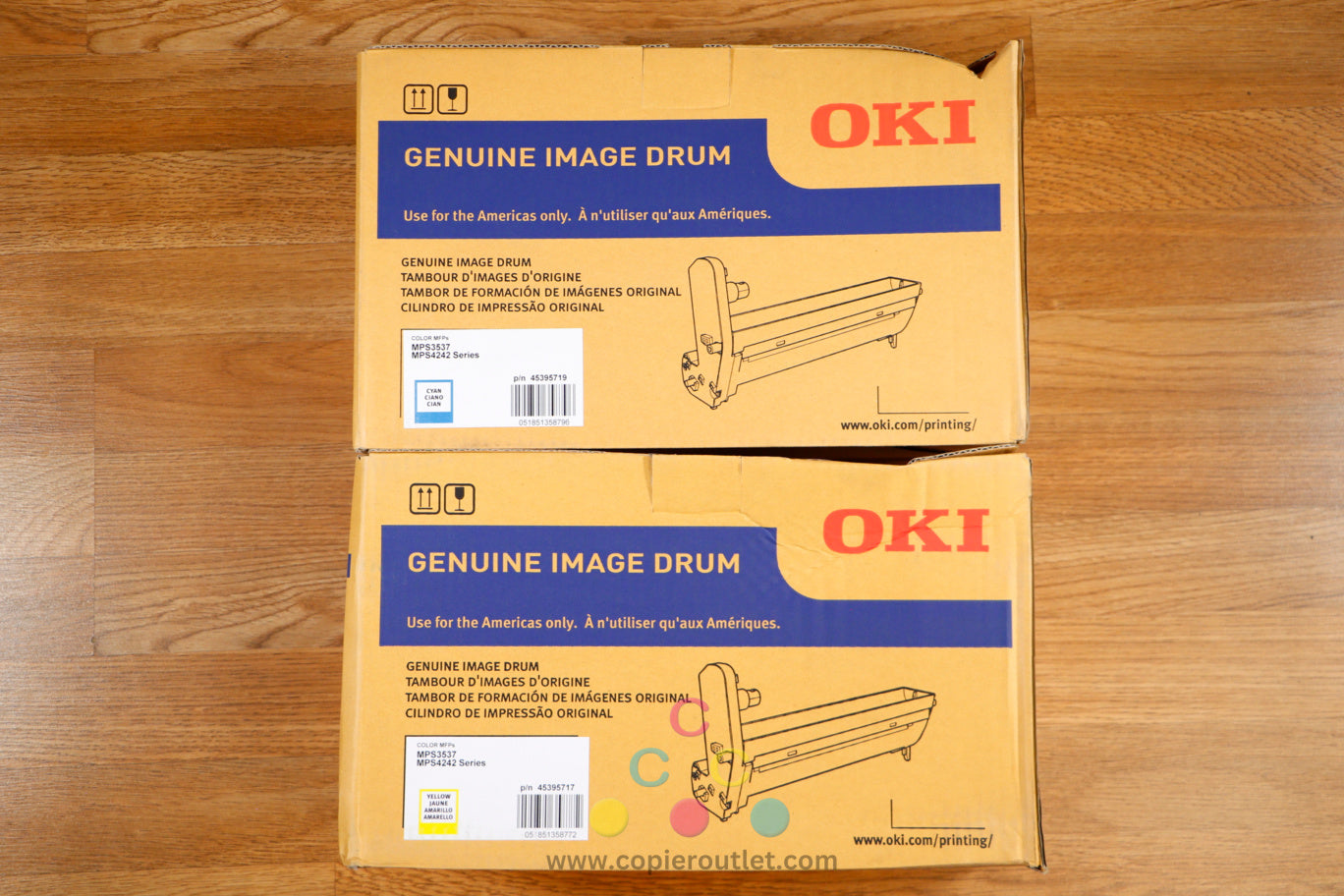 Genuine Oki CY Image Drums Okidata MPS3537mc MPS4242mc MPS4242mcf MPS4242mcfx!!!