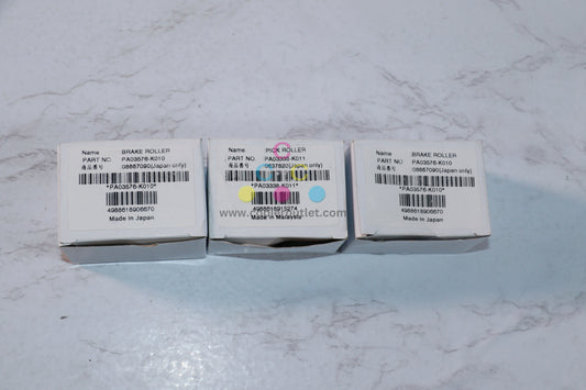 3 New OEM Fujitsu fi-6670, fi-6770 Brake & Pick Rollers PA03576-K010, PA03338-K010