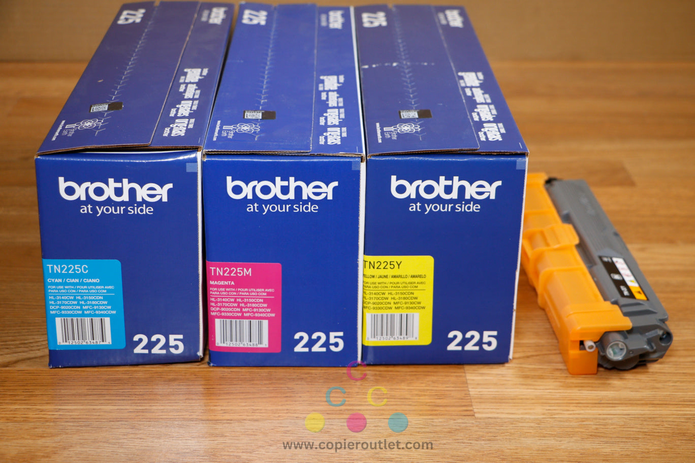 Open K Genuine Brother CMYK Toner Set HL-3140CW HL-3170CDW HL-3180CDW MFC9340CDW