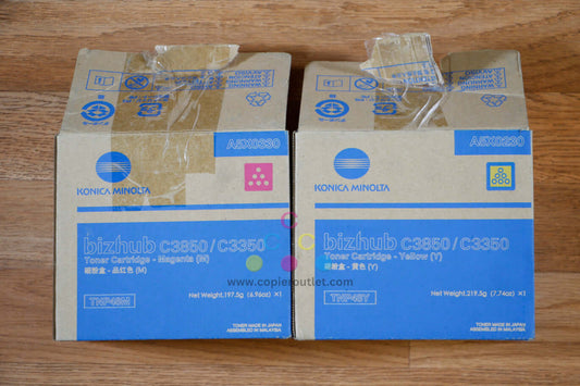 Open Konica Minolta TNP48 MY Toner Cartridges Bizhub C3850/C3350 Same Day Ship!!