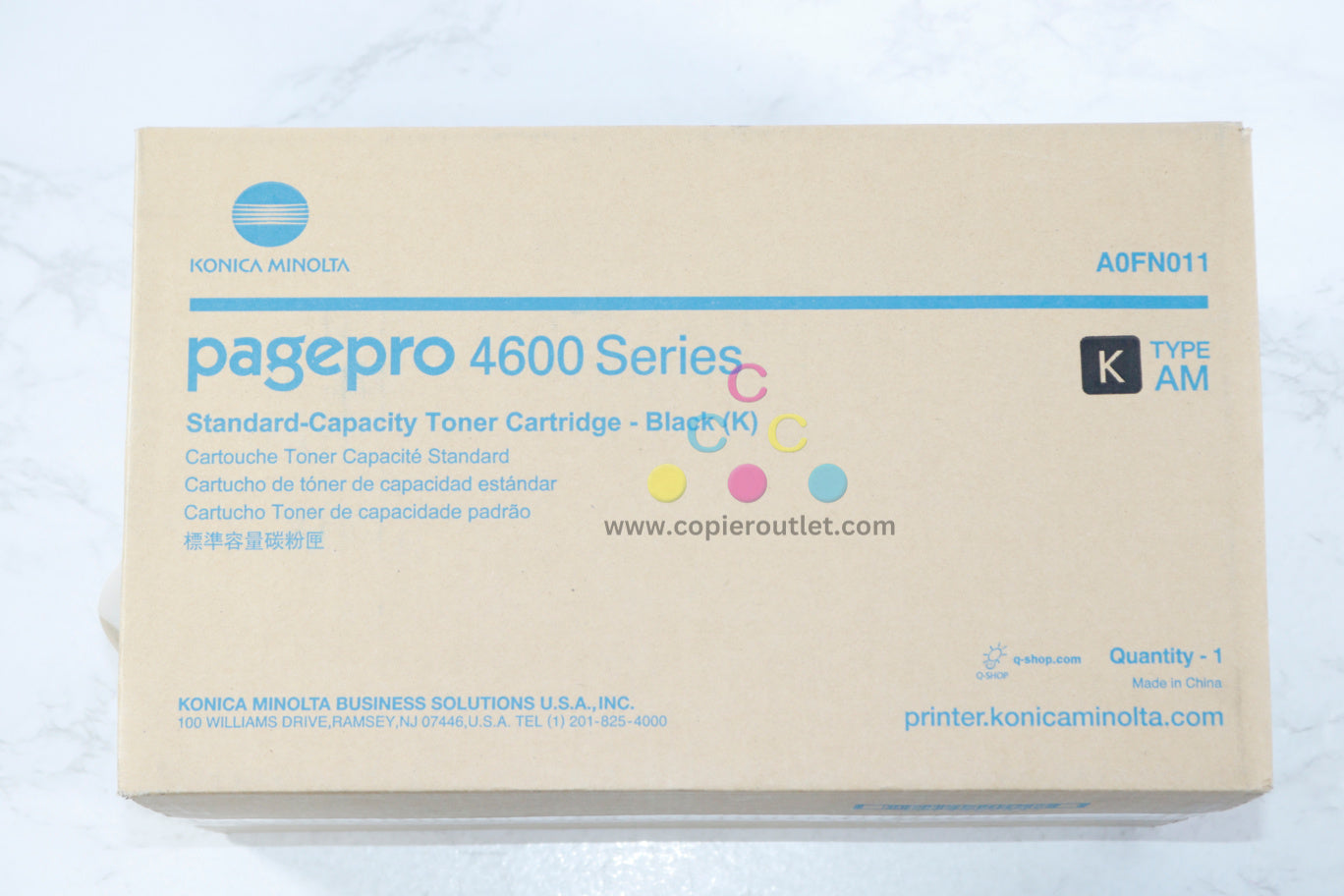 New OEM Konica Minolta PagePro 4600 Series Black Toner Cartridge A0FN011