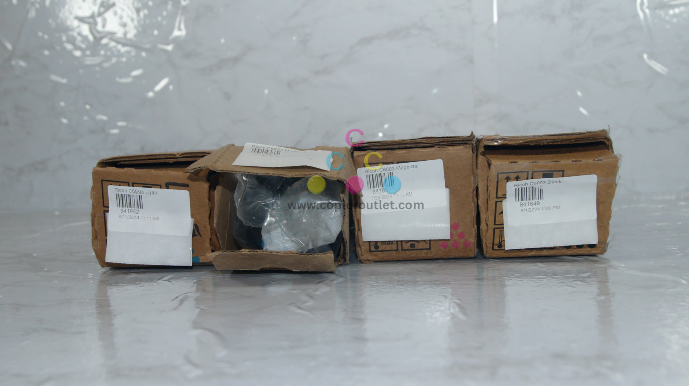 4 Cosmetic OEM Ricoh MPC6003,C4503,C5503,C6004 CMMK Toners 841849,841851,841852