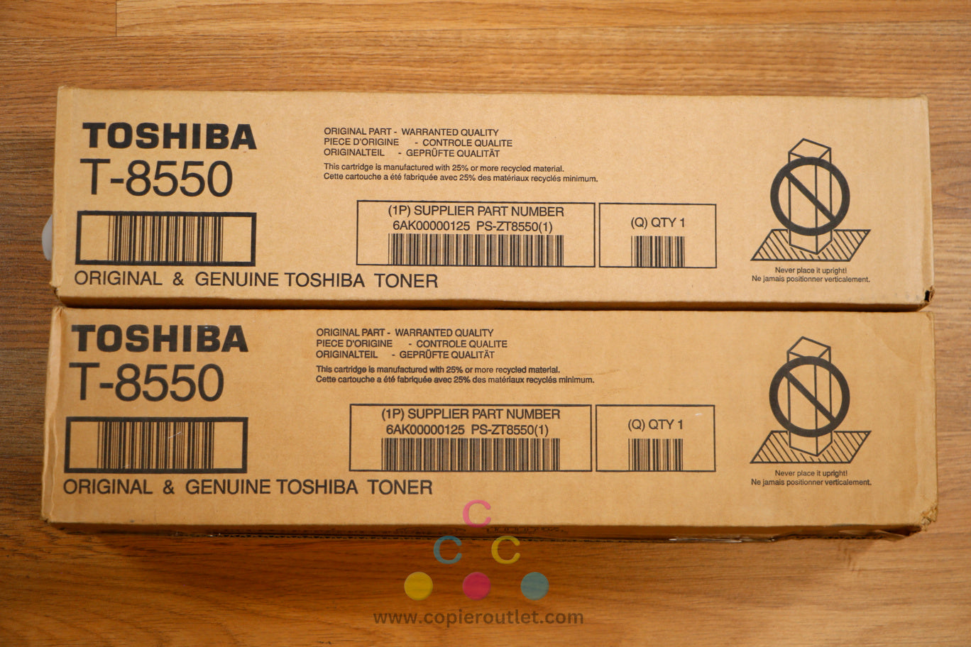 2 Genuine Toshiba T-8550 Black Toner Cartridge eSTUDIO 555 655 755 855 Same Day