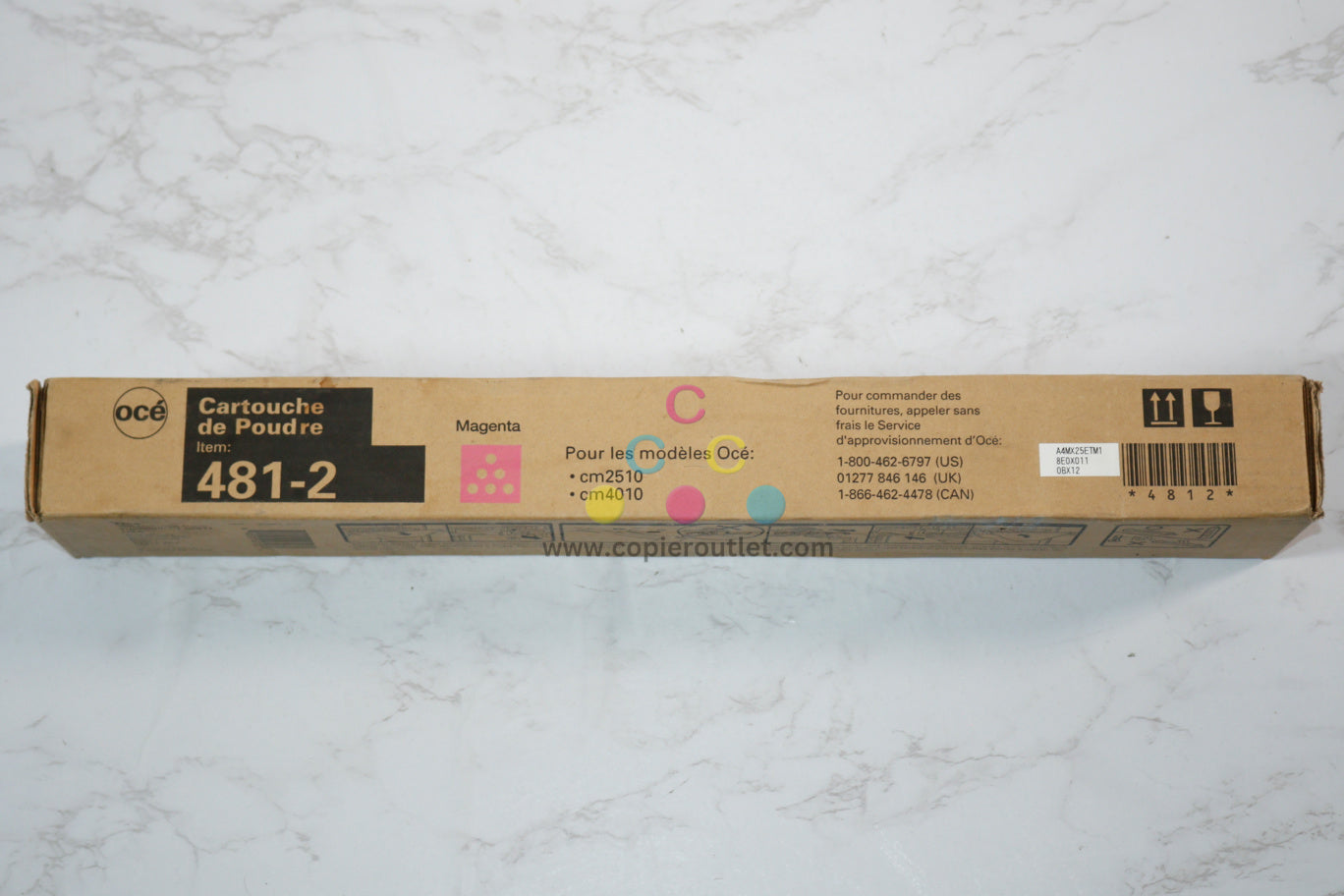 Genuine Oce Imagistics CM2510, CM4010 Magenta Toner Cartridge 481-2, 4812