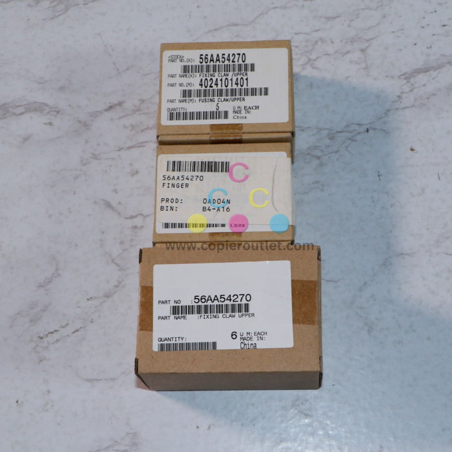 3 New OEM Konica Minolta 7155, 7165, 7255, 7272 Upper Fuser Picker Finger 56AA54270