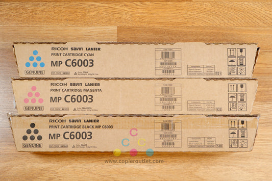 Genuine Ricoh MP C6003 CMK Toner Cartridges MP C4503 MP C4504 MP C6003 MP C6004!