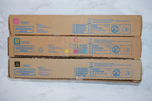 New OEM Konica Minolta BizHubC458,C558,C658 MYK Toner Set TN514MYK Same Day Ship