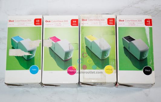 4 OEM Oce ColorWave 300, CW300 CMYK Ink Tanks 1060091360,1361,1362,1363