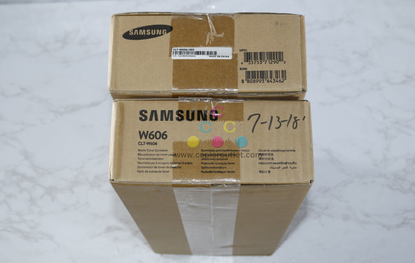 2 OEM Samsung CLX-9250ND,CLX-9252NA Waste Toner Container- CLTW606(CLT-W606)