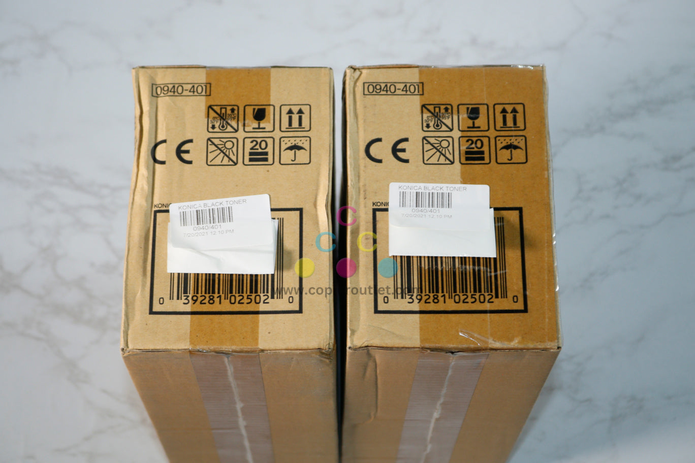 2 New OEM Konica ColorPageWorks/Pro, Black Toner Cartridge 0940-401 (0940401)