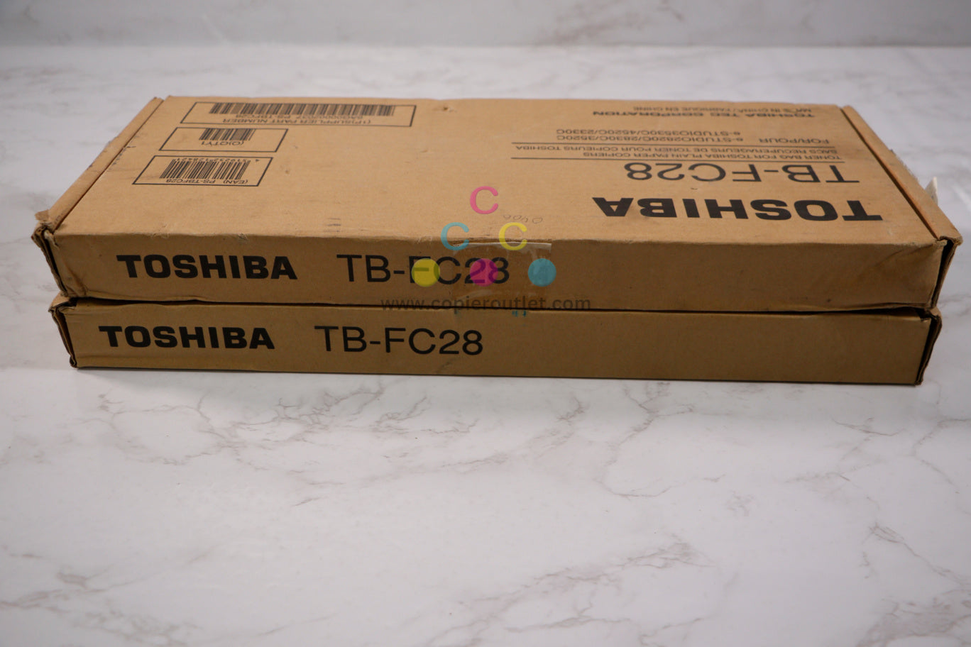 Lot of 2 Genuine Toshiba eStudio2040C, 2330C, 2540C Waste Toner Container TB-FC28