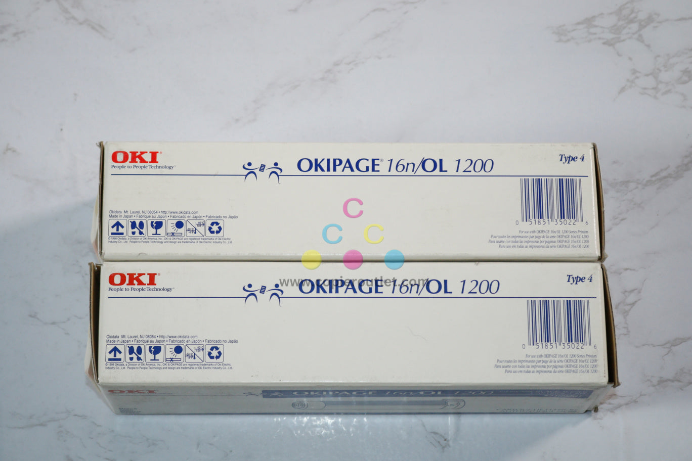 2 New OEM Oki OkiLaser 1200, 16N, Black Toner Cartridges, 52109201 Same Day Ship !