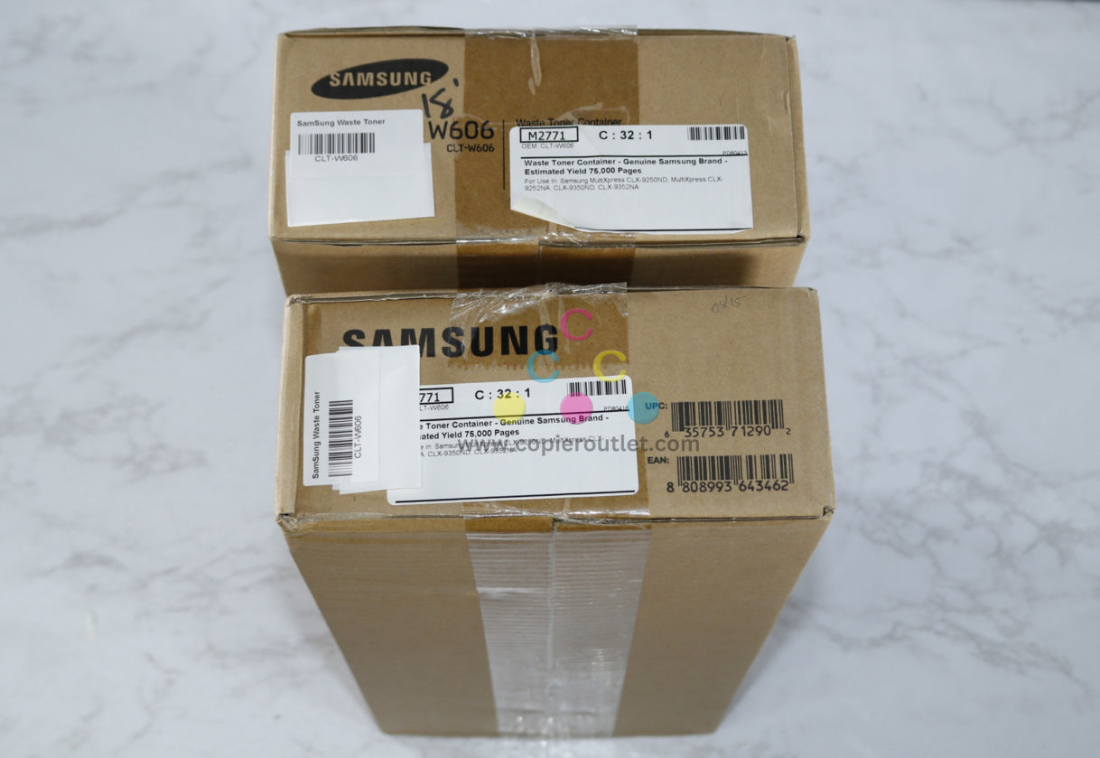 2 OEM Samsung CLX-9250ND,CLX-9252NA Waste Toner Container- CLTW606(CLT-W606)