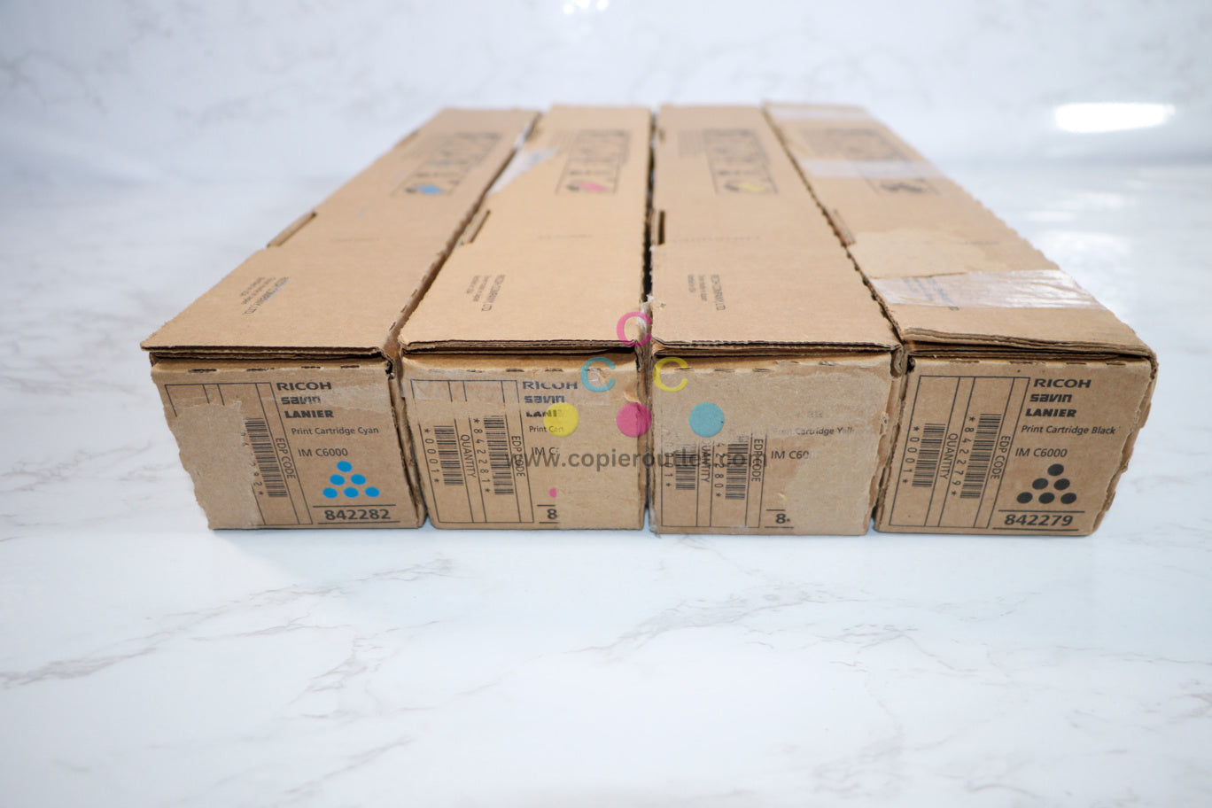 Cosmetic New Genuine Ricoh 842279,80,81,82 IMC4500, C6000 CMYK Toner Set