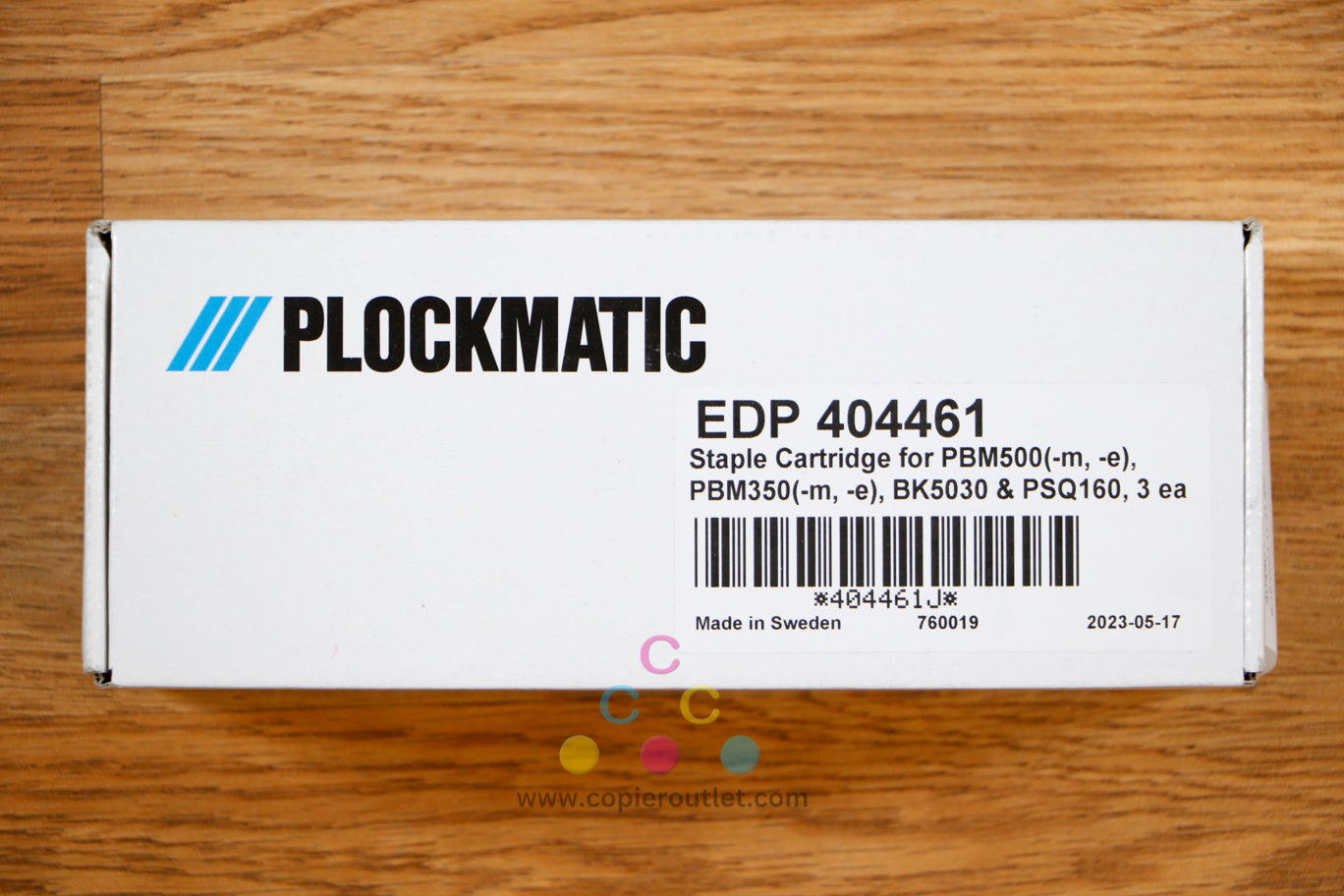 Genuine Plockmatic Staples BM230, BM 350, BK5030 404461 (3-Pack -15,000 staples)
