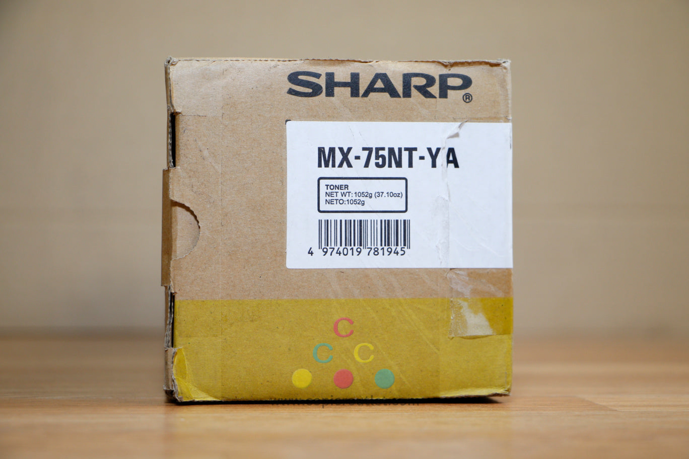 Genuine Sharp MX-75NT Yellow Toner Cartridge MX-6500N MX-7090N MX-7500N MX-8090N