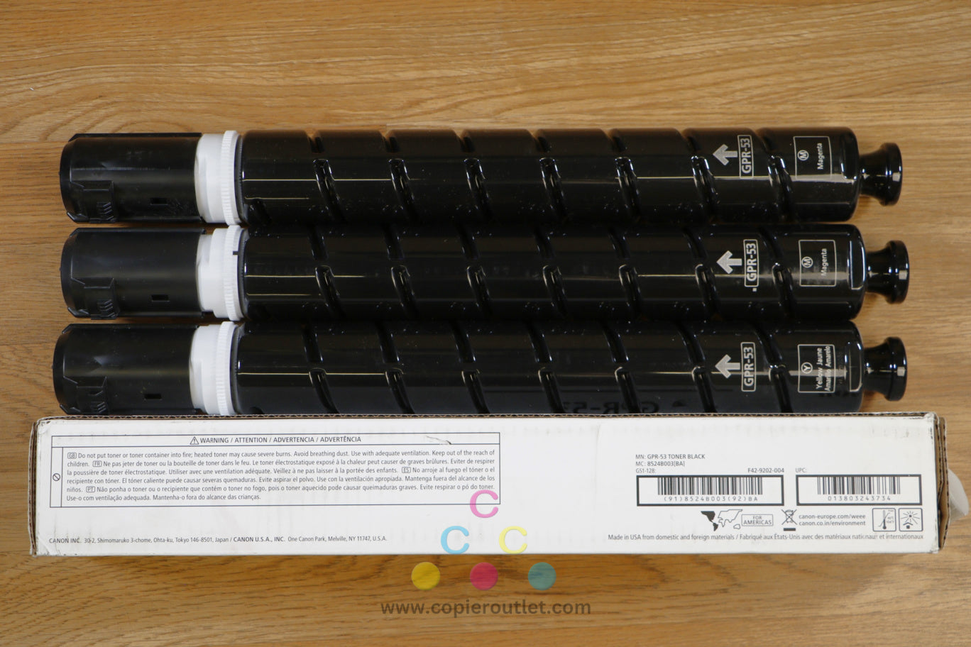 Open Genuine Canon GPR-53 MMYK Toner Cartridges iR ADVA C3325 C3330 C3525 C3530!