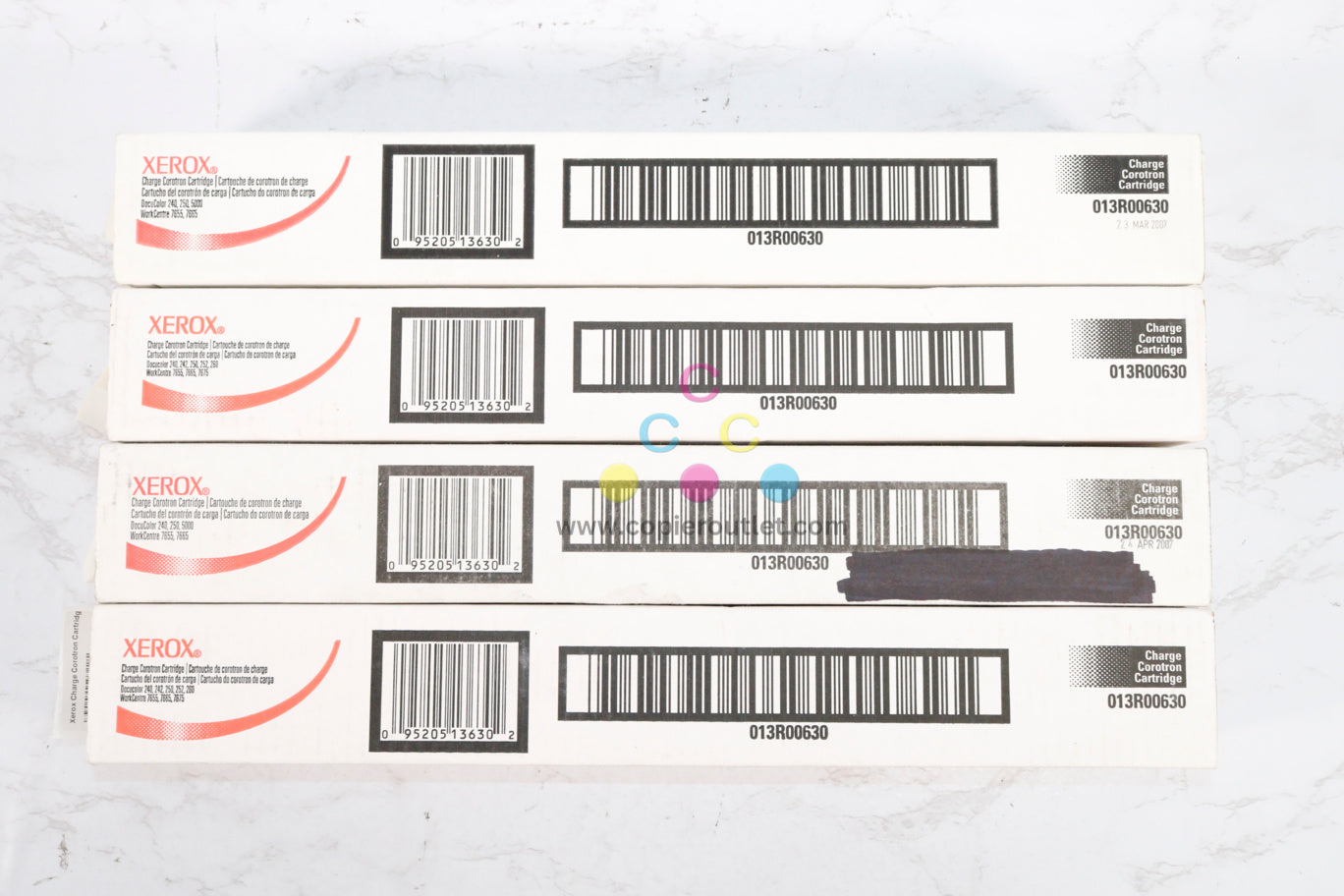 4 OEM Xerox DocuColor 240,242,250,252,260 Charge Corotron Unit 013R00630