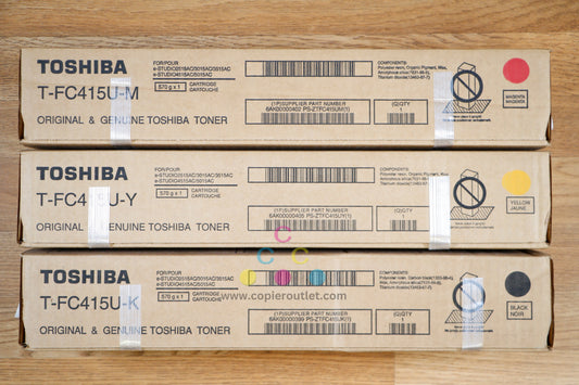 Toshiba T-FC415U MYK Toner Cartridge e-STUDIO 2515AC 3015AC 3515AC 4515AC 5015AC