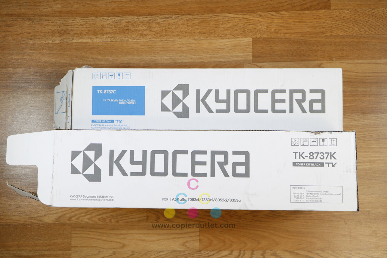 Open Genuine Kyocera TK-8737 CK Toner Kits TASKalfa 7052ci 7353ci 8052ci 8353ci!