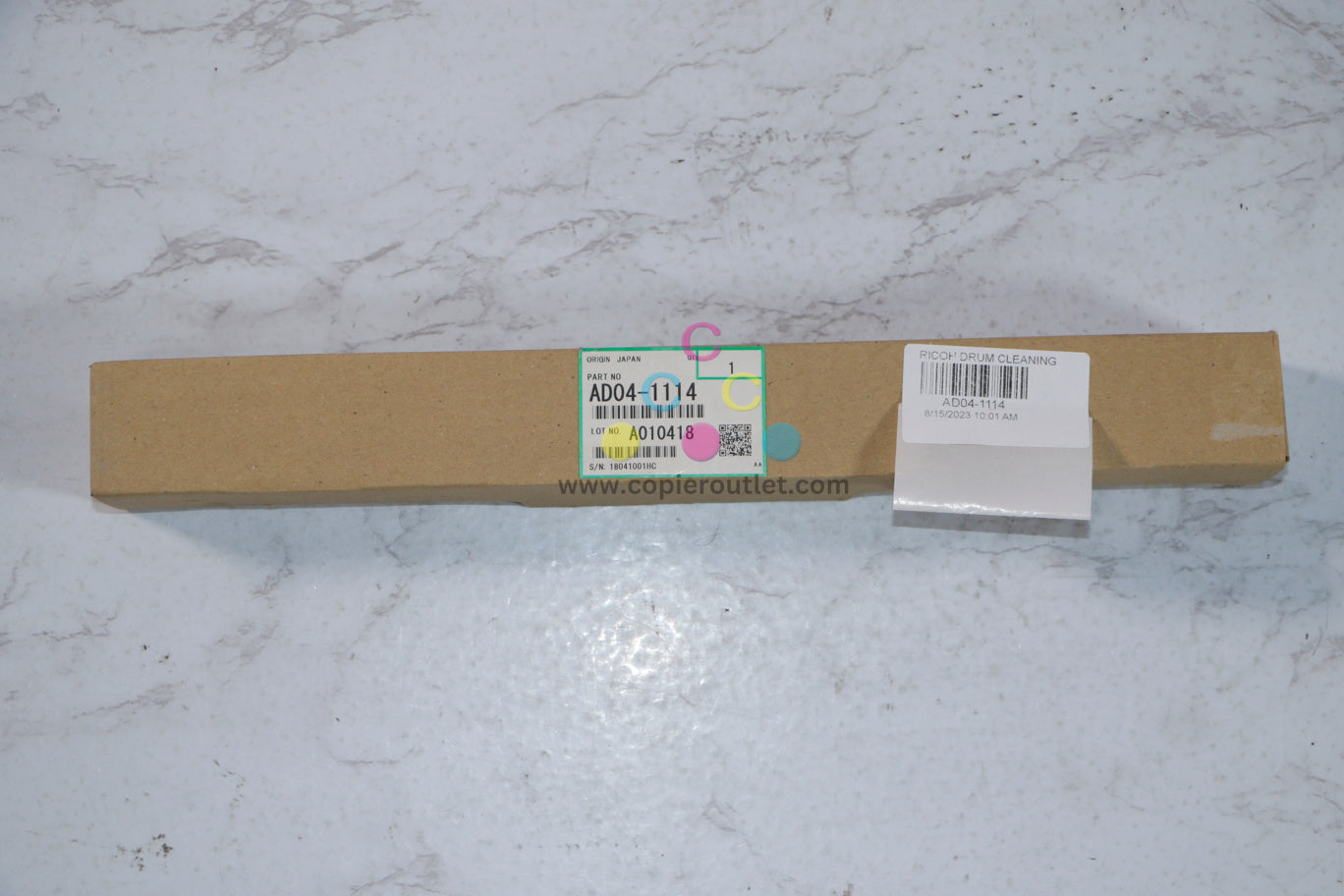 New OEM Ricoh Aficio 1027,1032,2022,2027 Drum Cleaning Blade AD04-1114 (AD041114)