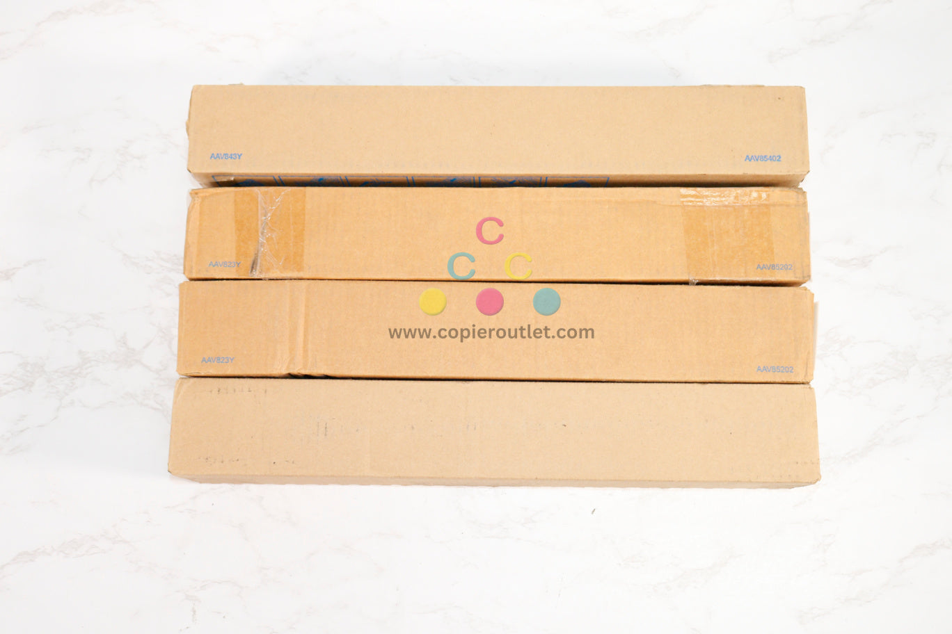 4 Open Box OEM Konica BH C250i,C300i,C360i TN328 C,Y, Y,AK Toners AAV8430,230,130