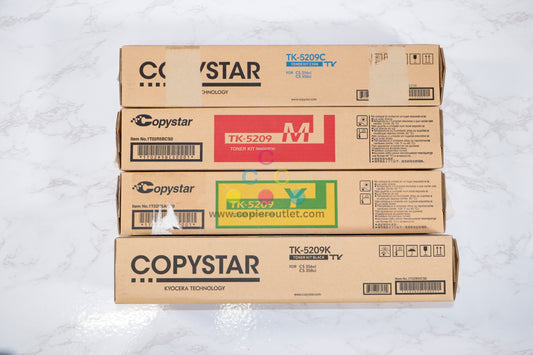 New OEM Cosmetic Kyocera Copystar CS356ci, CS358ci TK-5209 CMYK Toner Full Set