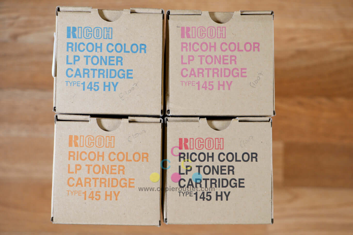 Ricoh Type 145HY CMYK High Yield Toner Cart Set Ricoh Aficio CL4000DN/SP C420DN!