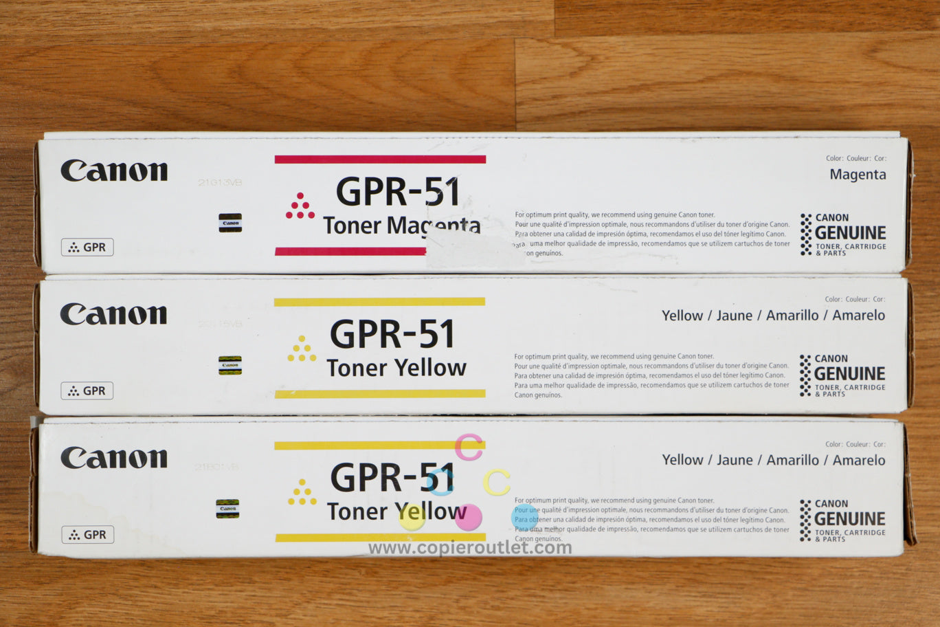 Cosmetic Genuine Canon GPR-51 MYY Toner Cartridge iRUNNER AD C250 C255 C350 C355