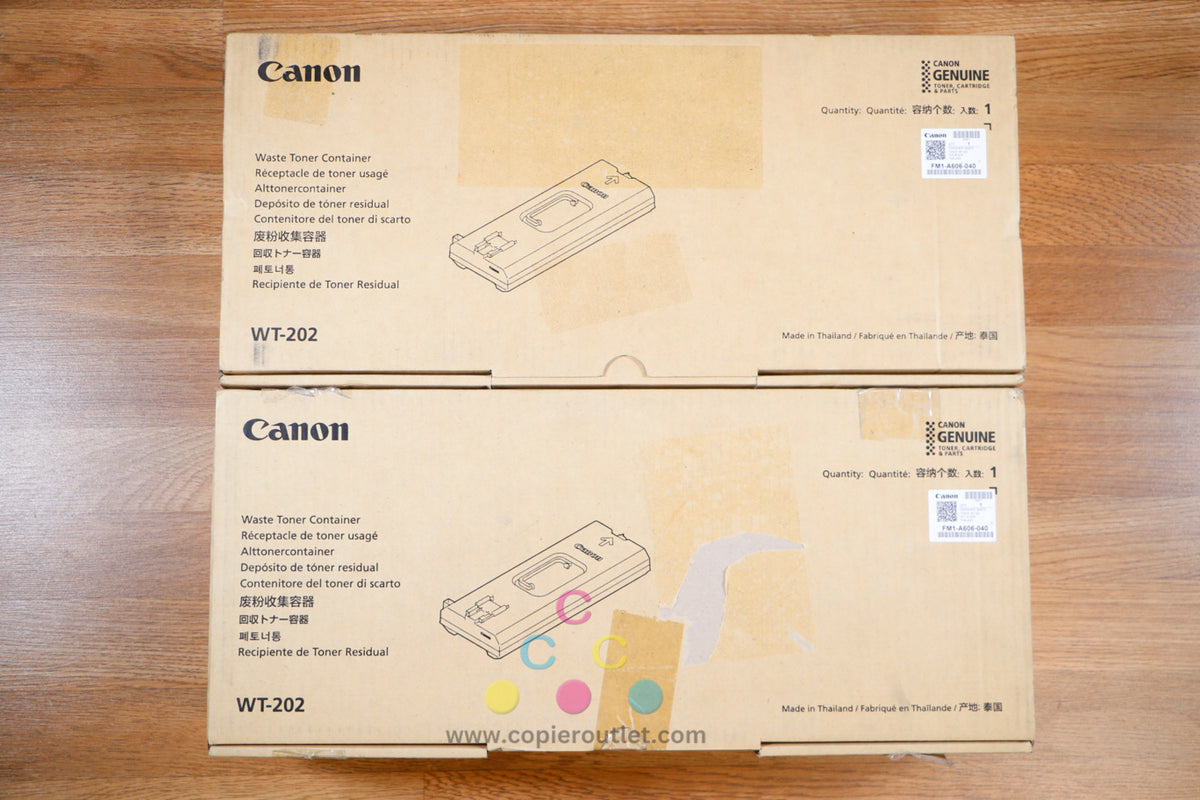 Canon Copy Machine Ink Container 2 OEM Canon WT-202 Waste Toner Container iR AD C3325 C3330 C5550 C5560