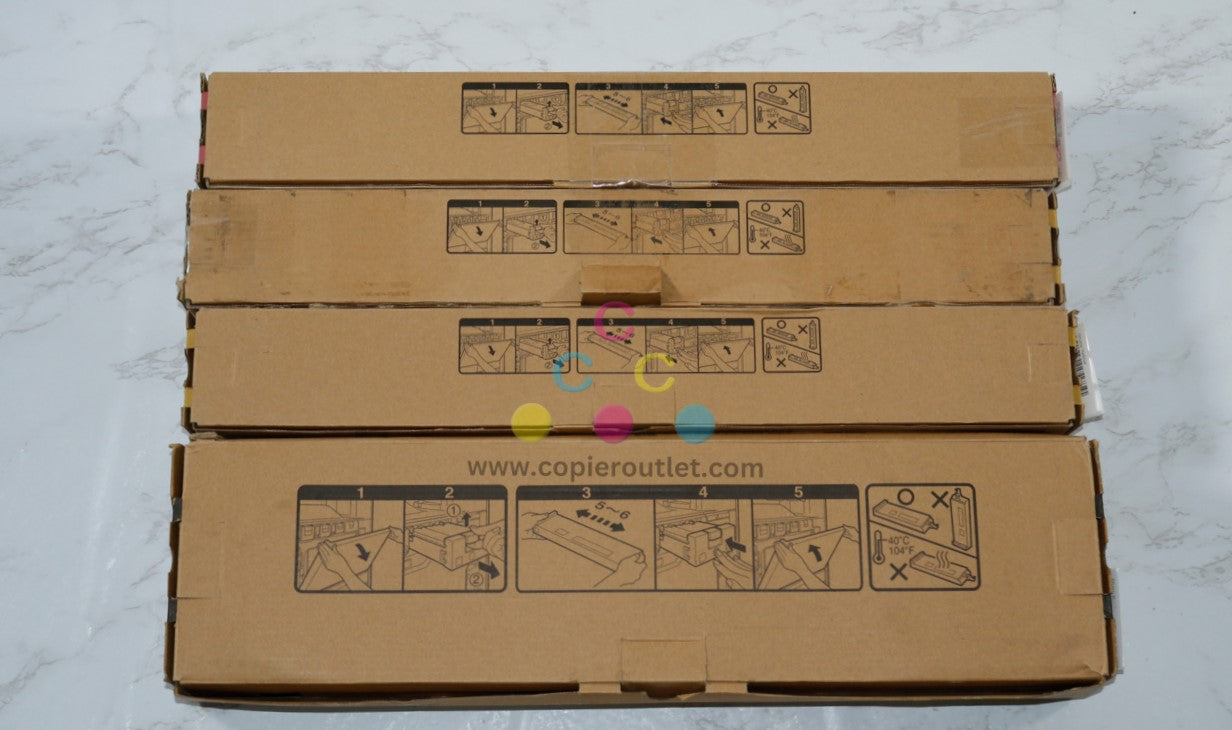 4 OEM Sharp MX-4110N,MX-4111N,MX-4140N,MX-4141N MX-51NT MYYK Toners (No Cyan)