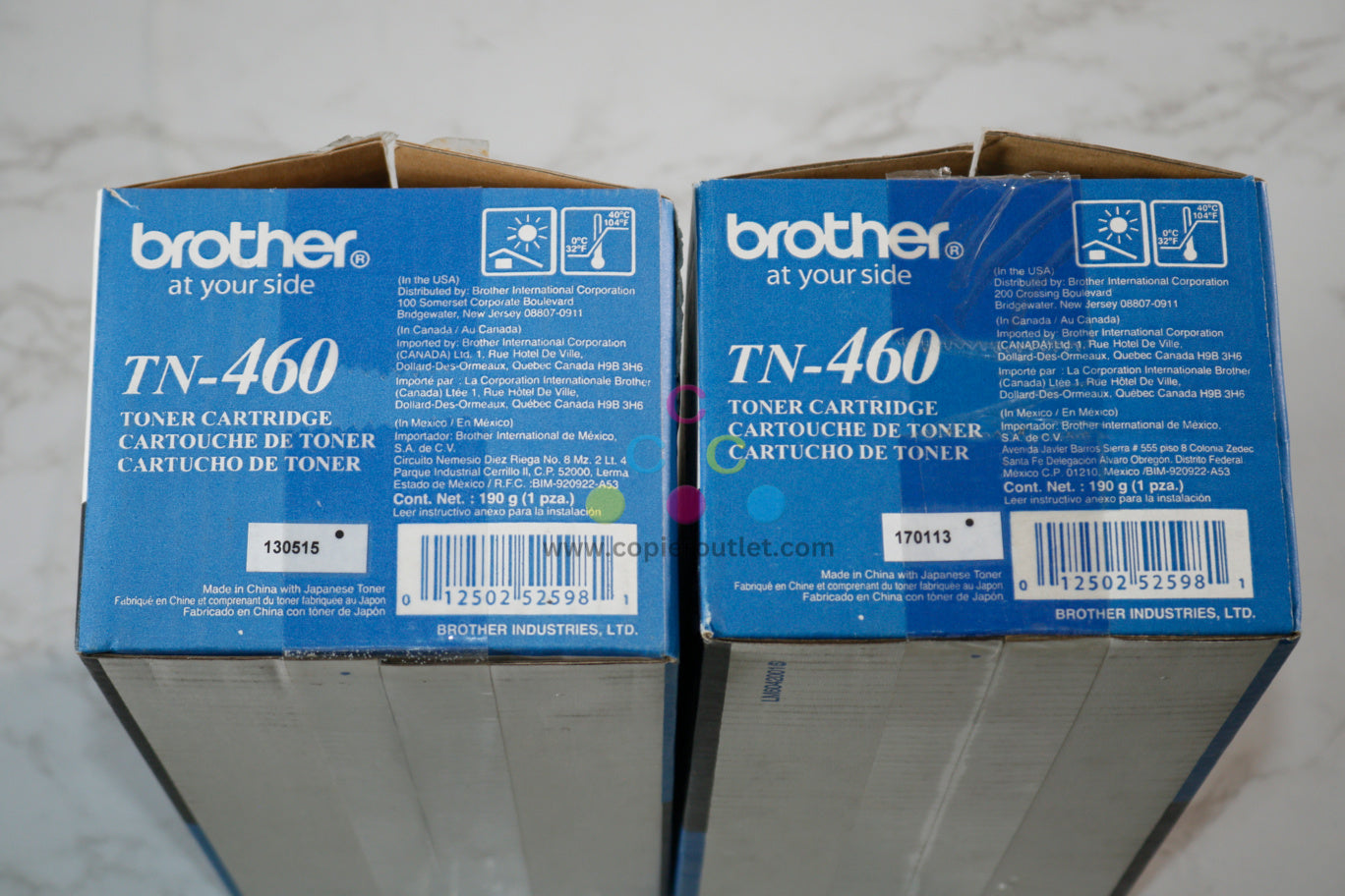 2 Open OEM Brother DCP-1200,DCP-1400,HL-1230,HL-1240 Black High-Yield Toner TN460