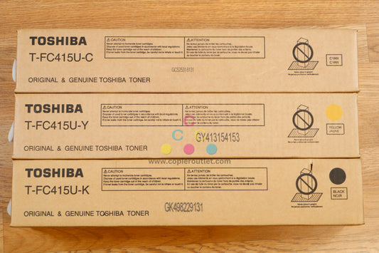 Genuine Toshiba T-FC415U CYK Toner Cartridge eSTUDIO 2515AC 3015AC 3515AC 5015AC