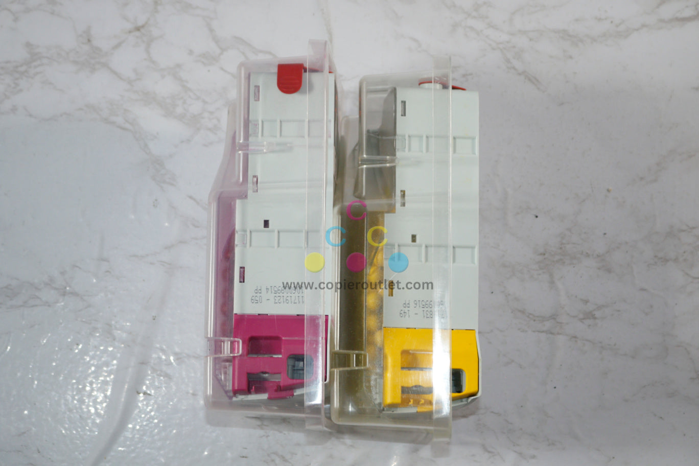 2 Open OEM Canon ColorWave 600PP,650PP,700PP MY Toner Pearls 1060099514,99516