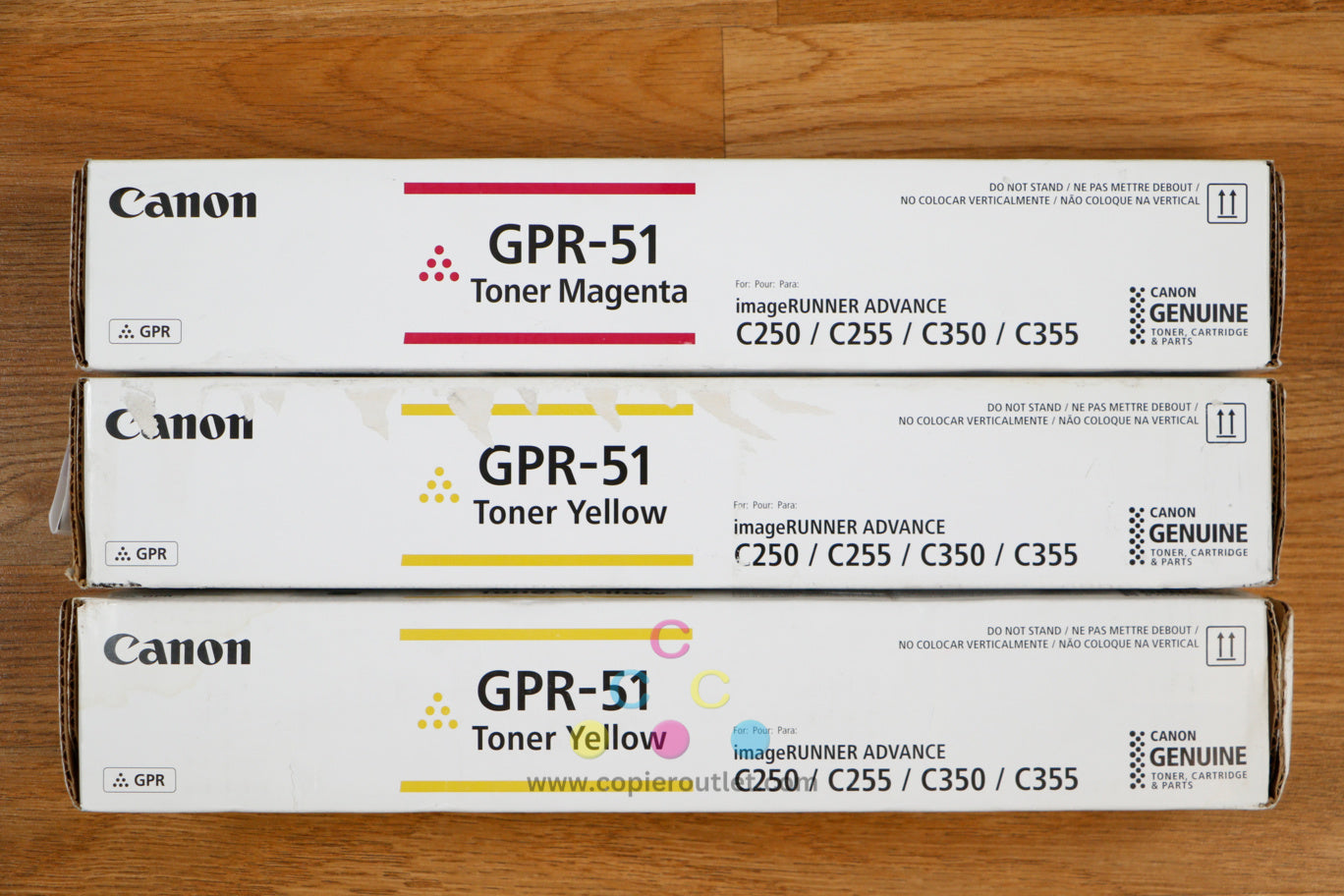 Cosmetic Genuine Canon GPR-51 MYY Toner Cartridge iRUNNER AD C250 C255 C350 C355