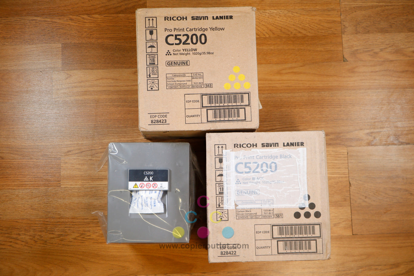 Open / Cosmetic Ricoh C5200 YKK Pro Print Cartridges Pro C5200s C5210s 828422-23