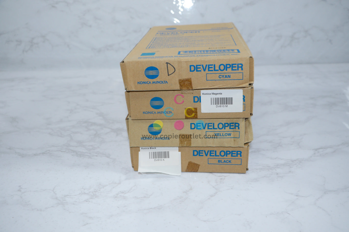 Open Box Genuine Konica DV610CMYK Developer for BHPRO C5501,C6500eP,BP650,CS665