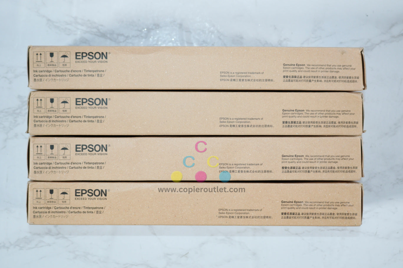 4 OEM Epson SureColor T3475, T5475 CMYK Inks T41N2,T41N3,T41N4,T41N5 (Best Before 2025)