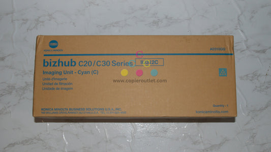 New OEM Konica Minolta Bizhub C20/C30 Series, Cyan Imaging Unit IU312C (A0310GG)