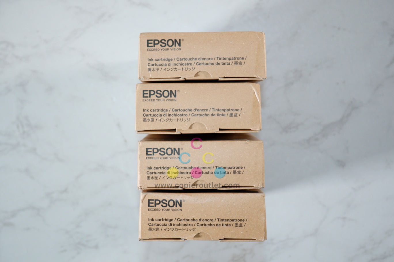 4 OEM Epson SureColor T3475, T5475 CMYK Inks T41N2,T41N3,T41N4,T41N5 (Best Before 2025)