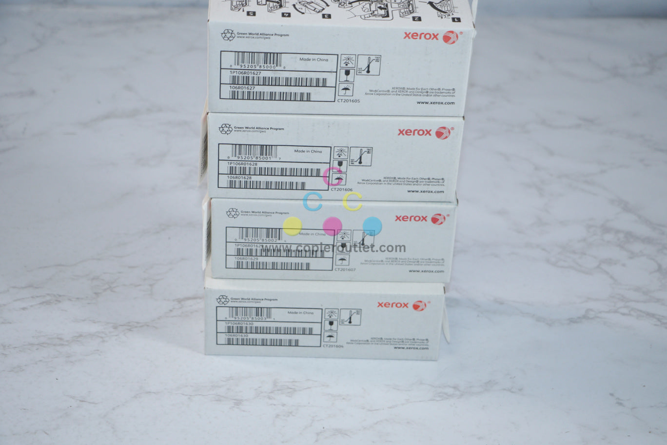 Xerox Phaser 6000/6010, WorkCentre 6015 CMYK Toner Cartridges 106R01627,28,29,30