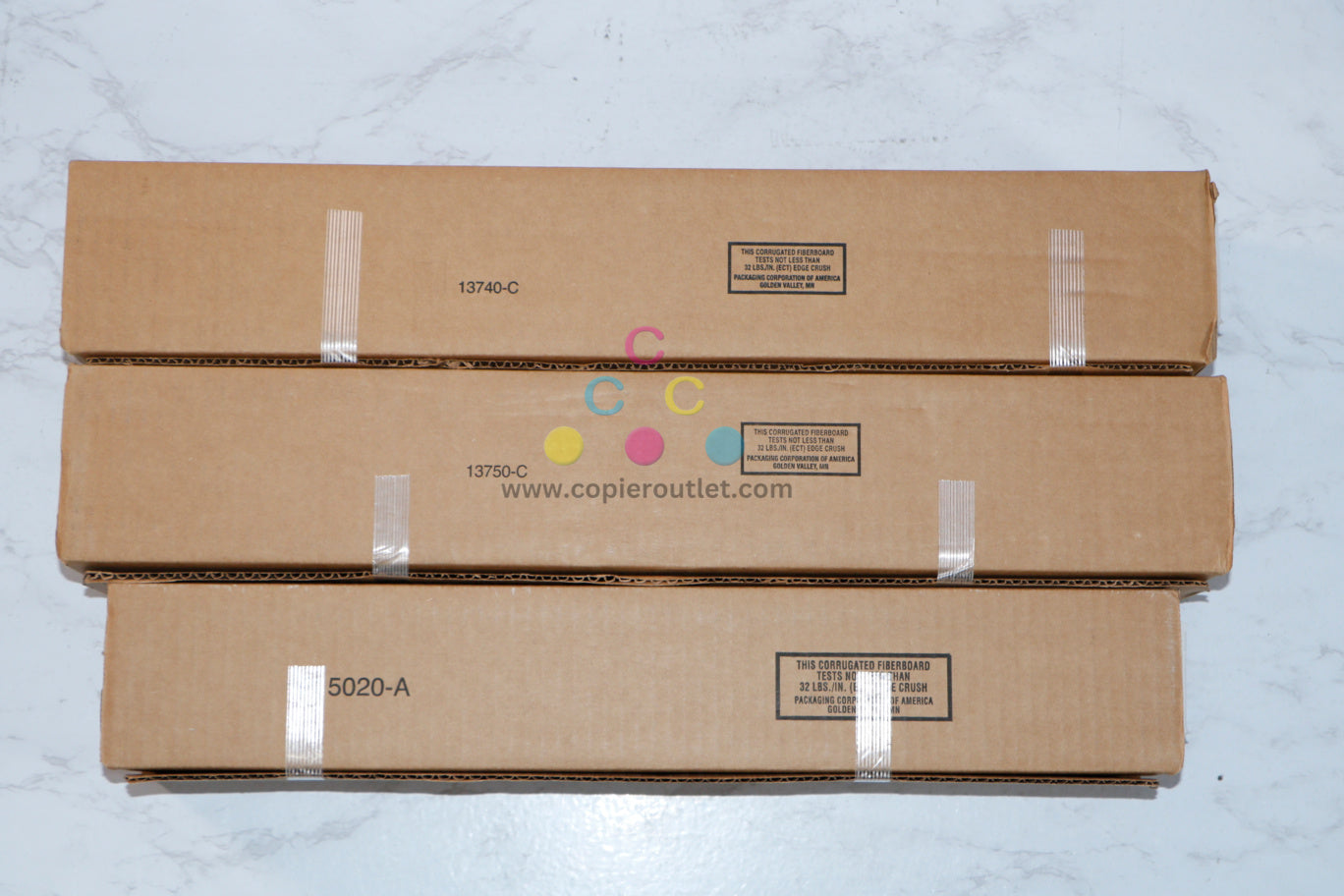 3 New OEM Toshiba eSTUDIO 5506, 5606, 6506, 7506 CMY Toner Cartridges T-FC556