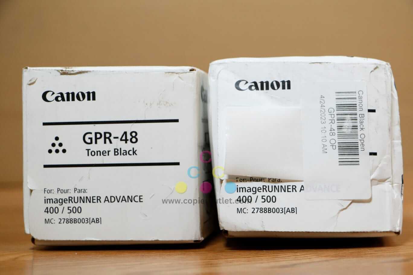 Lot of 2 Cosmetic Canon GPR-48 Black Toner Cartridge iR-ADV 400iF/500iF Same Day