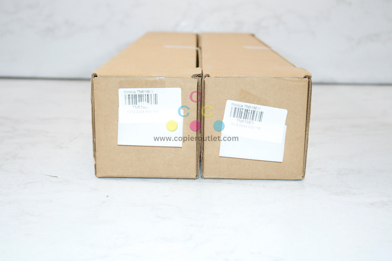 2 Genuine Konica AccurioPress C2060,C2070,C3070,C3080,C4070 TN619EY Yellow Toners