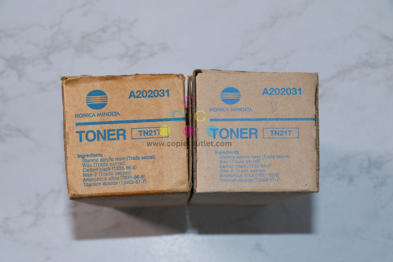 2 Cosmetic OEM Konica Minolta Bizhub 223, 283 Black Toner Cartridges TN217 / A202031