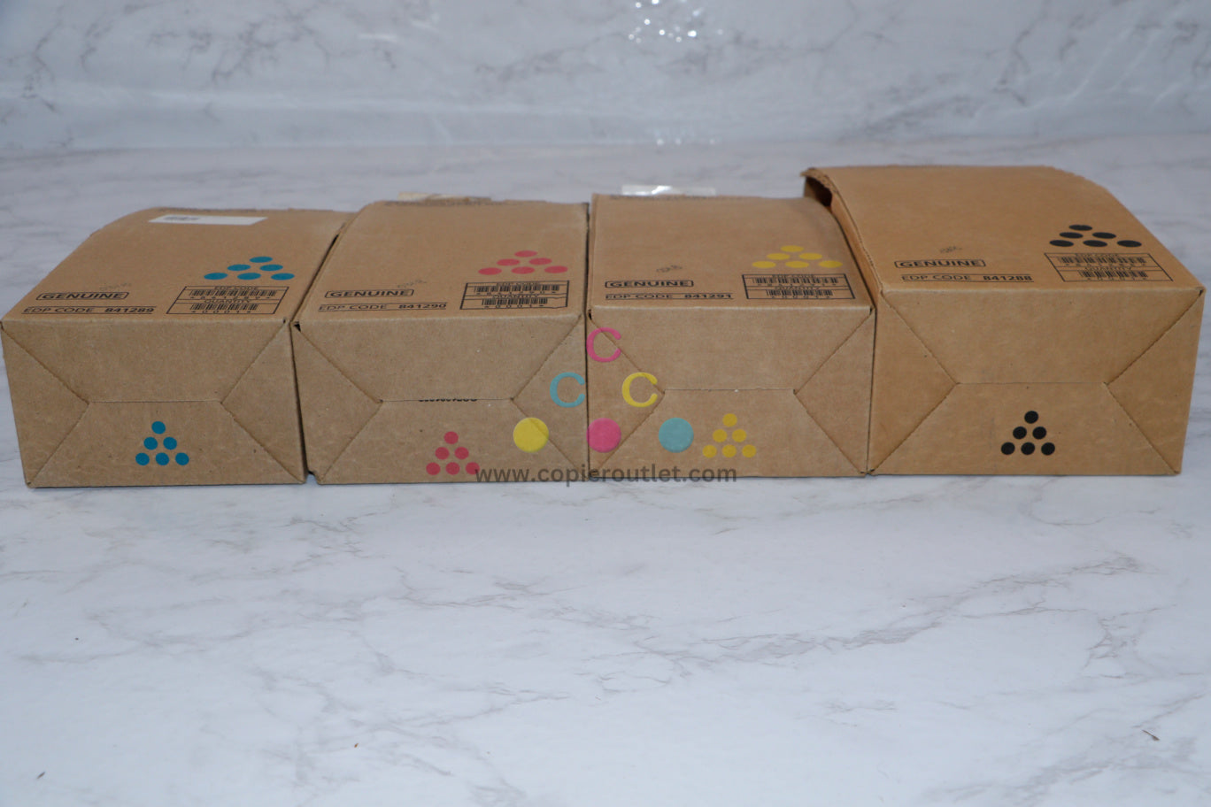 OEM Ricoh C6000, C7500, C7570, LD275C CMYK Toner Cartridge Set 841288,89,90,91