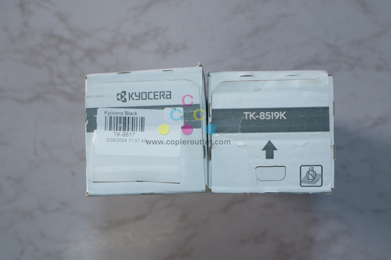 2 New OEM Kyocera 5052ci 5053ci 6052ci 6053ci Black Toner Kits TK-8519, TK-8517