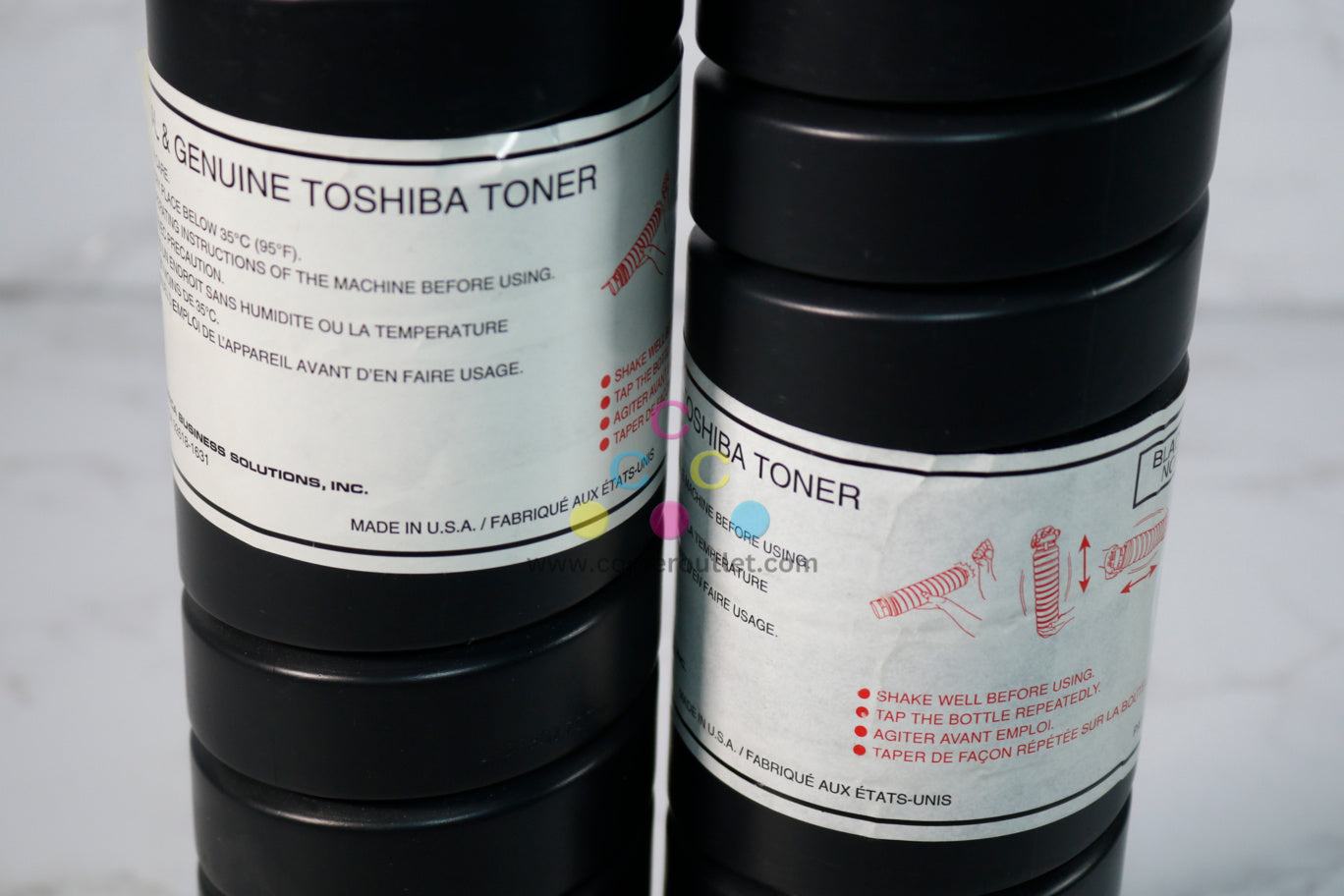 2 New OEM Toshiba eSTUDIO 281c, 351C, 451C Black Toner Cartridges T-281C-K,T-281CK